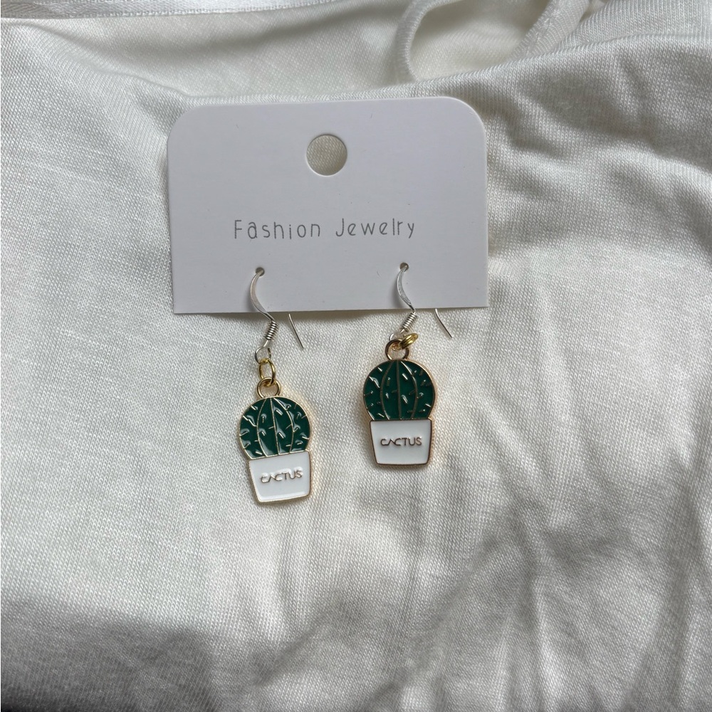 Cactus earrings